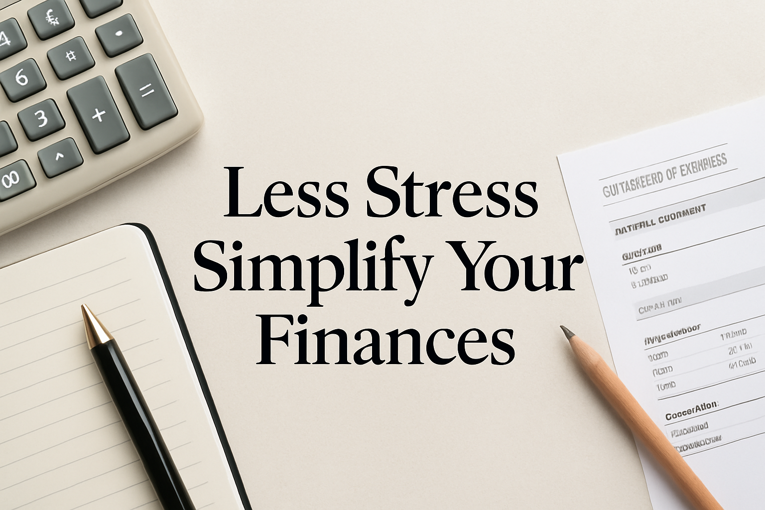 Less Stress, More Control: How to Simplify Your Personal Finances