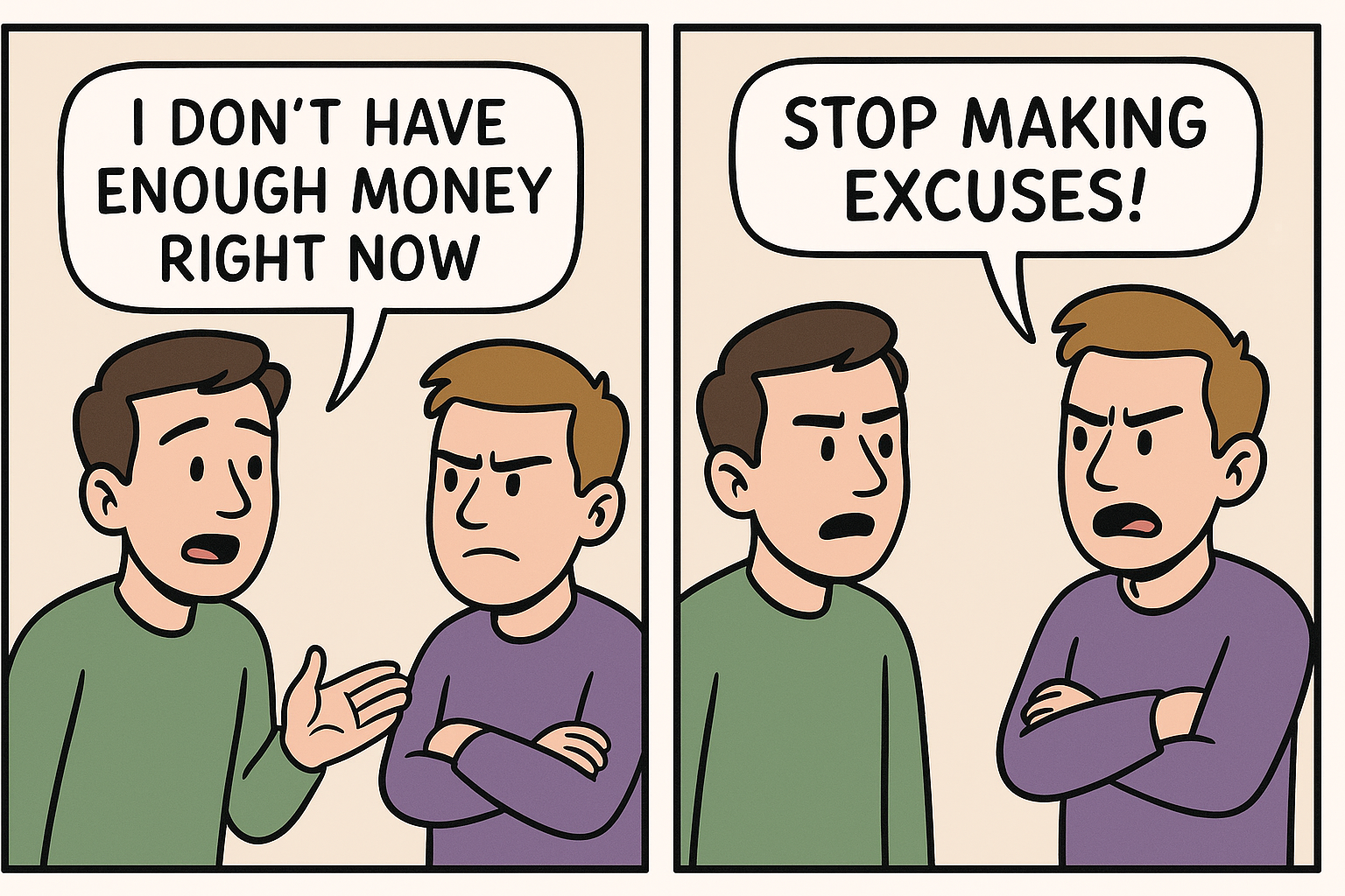 Stop Making Excuses — Shut up and Fix your Finances NOW!