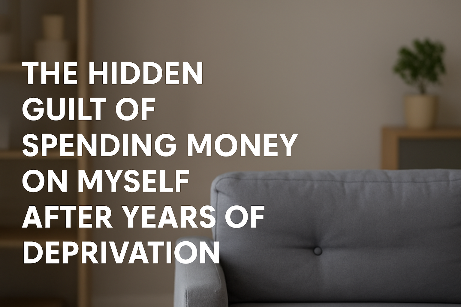 The Hidden Guilt of Spending Money on Myself